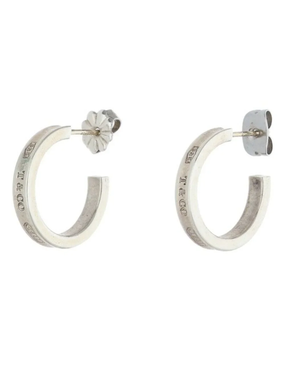 Tiffany & Co Silver Hoop Earrings
